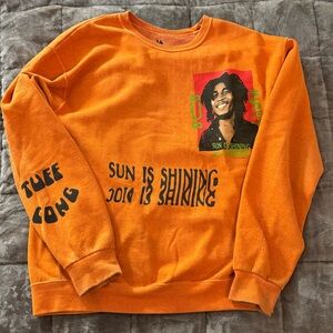 Vintage Urban Outfitters Orange Bob Marley Sweater.